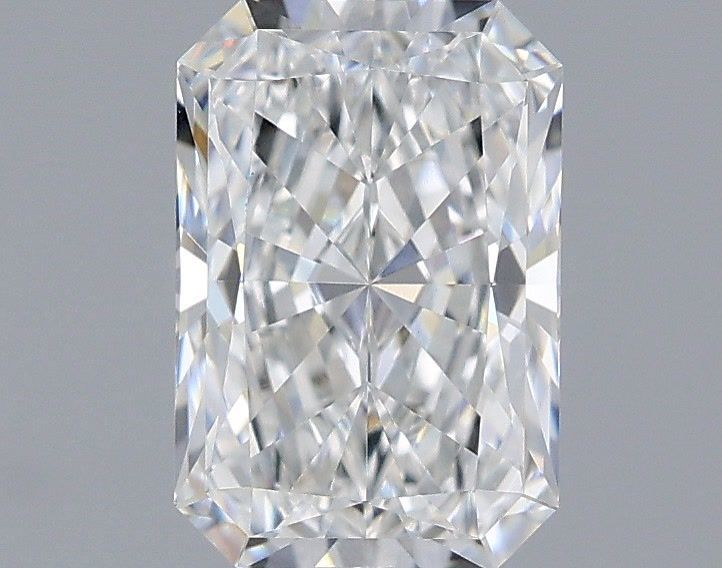 1.59 Carat Radiant Shaped, Ideal Cut, E Color, VVS2 Clarity, IGI Certified Lab Grown Diamond
