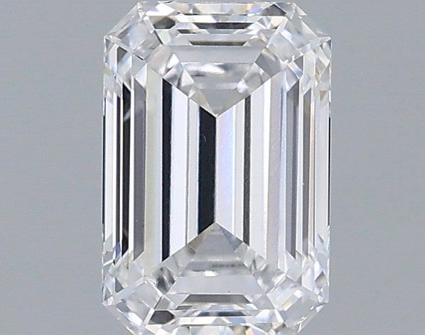 1.04 Carat Emerald Shaped, Ideal Cut, D Color, VVS2 Clarity, IGI Certified Lab Grown Diamond