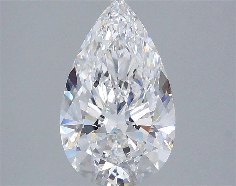 2.59 Carat Pear Shaped, Ideal Cut, D Color, VS1 Clarity, IGI Certified Lab Grown Diamond