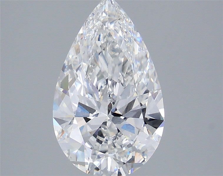 2.59 Carat Pear Shaped, Ideal Cut, D Color, VVS2 Clarity, IGI Certified Lab Grown Diamond