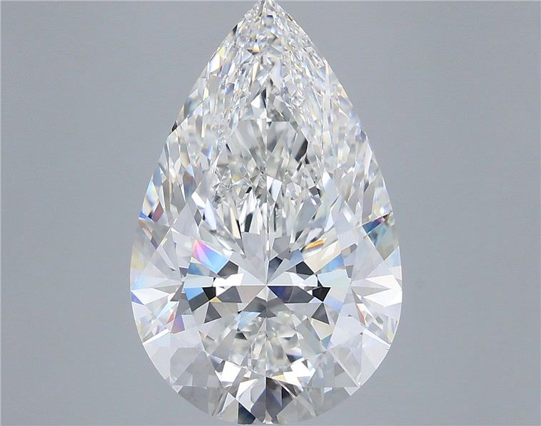 11.59 Carat Pear Shaped, Ideal Cut, F Color, VVS2 Clarity, IGI Certified Lab Grown Diamond