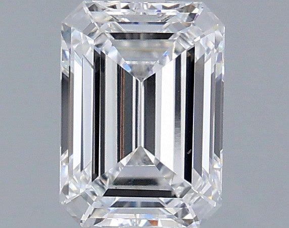 1.08 Carat Emerald Shaped, Ideal Cut, D Color, VVS2 Clarity, IGI Certified Lab Grown Diamond