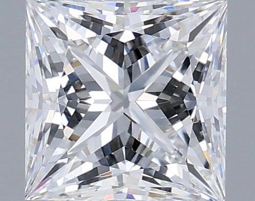1.08 Carat Princess Shaped, Ideal Cut, D Color, VVS2 Clarity, IGI Certified Lab Grown Diamond