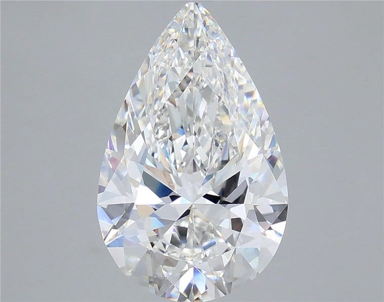 6.00 Carat Pear Shaped, Ideal Cut, F Color, VVS2 Clarity, IGI Certified Lab Grown Diamond