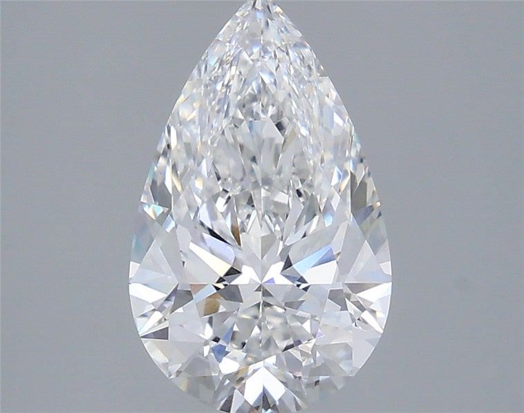 2.53 Carat Pear Shaped, Ideal Cut, D Color, VVS2 Clarity, IGI Certified Lab Grown Diamond