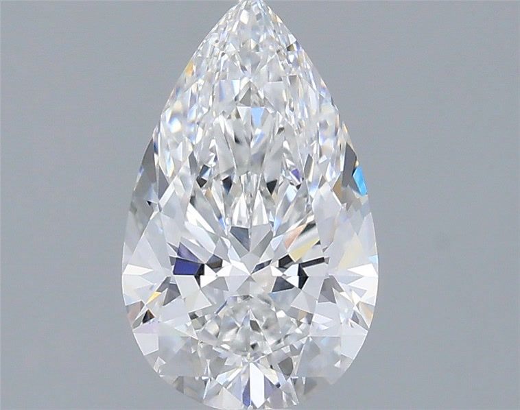 1.58 Carat Pear Shaped, Ideal Cut, D Color, VVS2 Clarity, IGI Certified Lab Grown Diamond