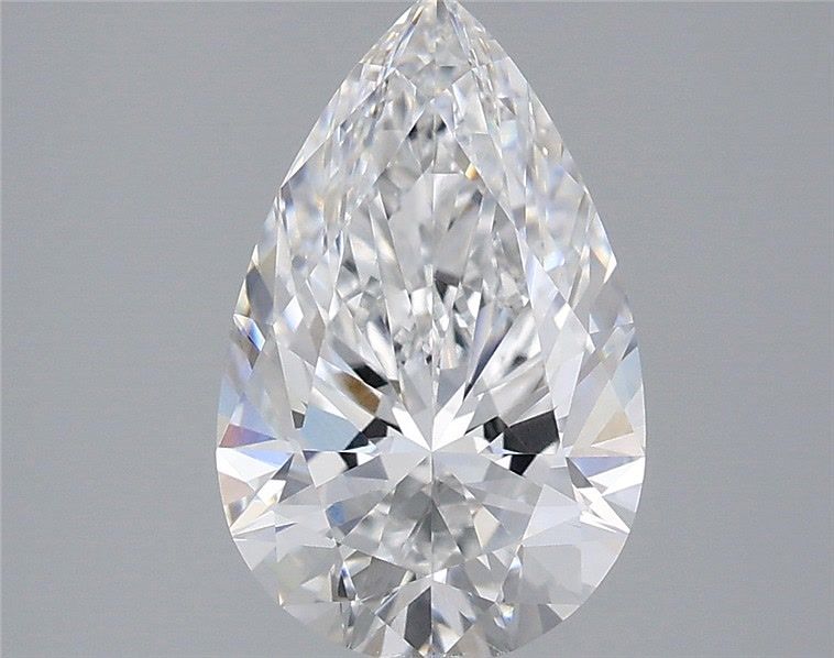 2.57 Carat Pear Shaped, Ideal Cut, D Color, VVS2 Clarity, IGI Certified Lab Grown Diamond