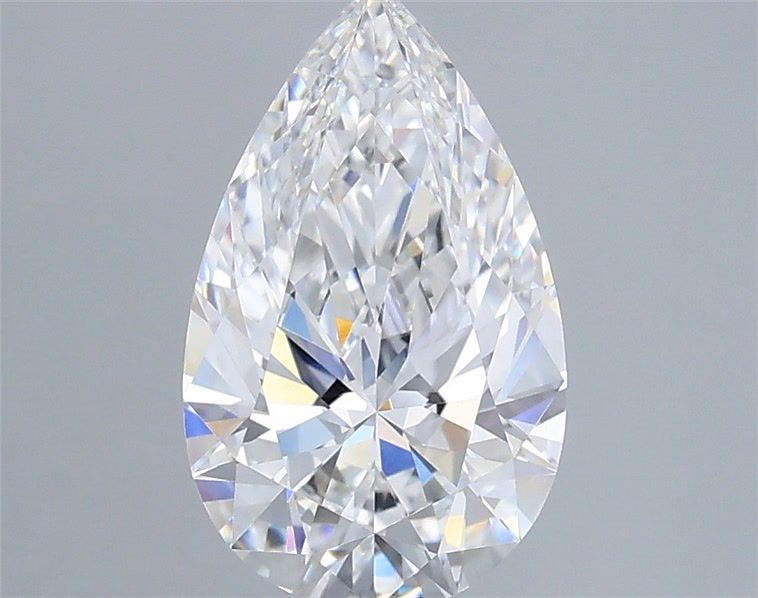 1.58 Carat Pear Shaped, Ideal Cut, E Color, VVS2 Clarity, IGI Certified Lab Grown Diamond