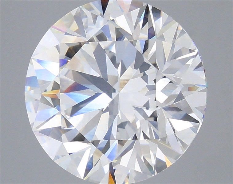 7.55 Carat Round Shaped, Ideal Cut, F Color, VVS2 Clarity, IGI Certified Lab Grown Diamond