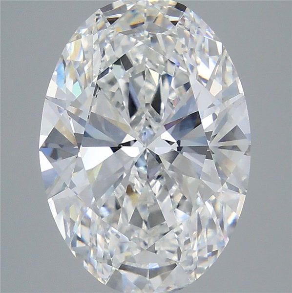 6.07 Carat Oval Shaped, Ideal Cut, E Color, VVS2 Clarity, IGI Certified Lab Grown Diamond