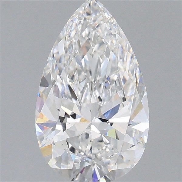 1.58 Carat Pear Shaped, Ideal Cut, D Color, VS1 Clarity, IGI Certified Lab Grown Diamond