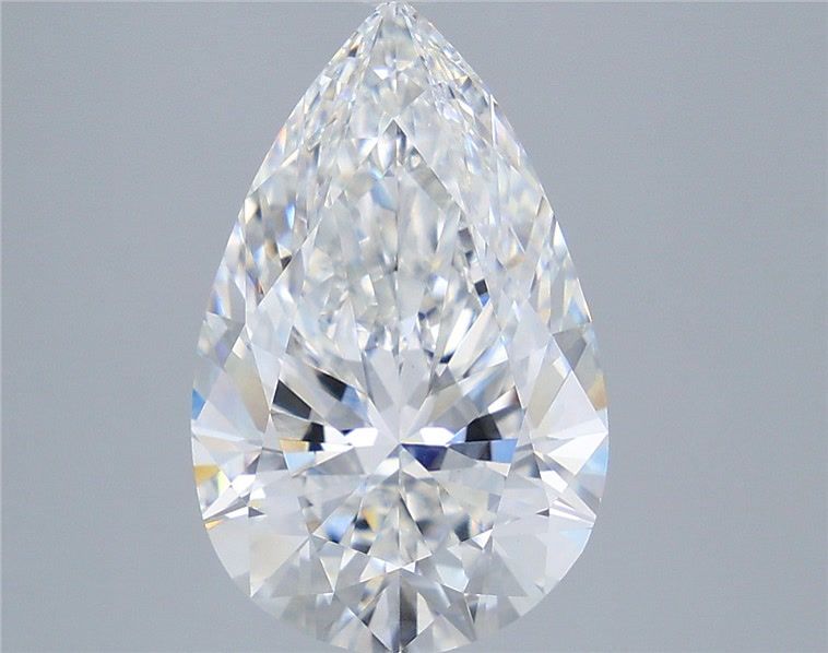5.48 Carat Pear Shaped, Ideal Cut, E Color, VS1 Clarity, IGI Certified Lab Grown Diamond
