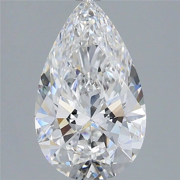 2.56 Carat Pear Shaped, Ideal Cut, E Color, VVS2 Clarity, IGI Certified Lab Grown Diamond