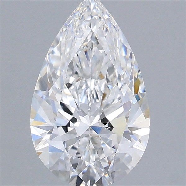 1.58 Carat Pear Shaped, Ideal Cut, D Color, VVS2 Clarity, IGI Certified Lab Grown Diamond