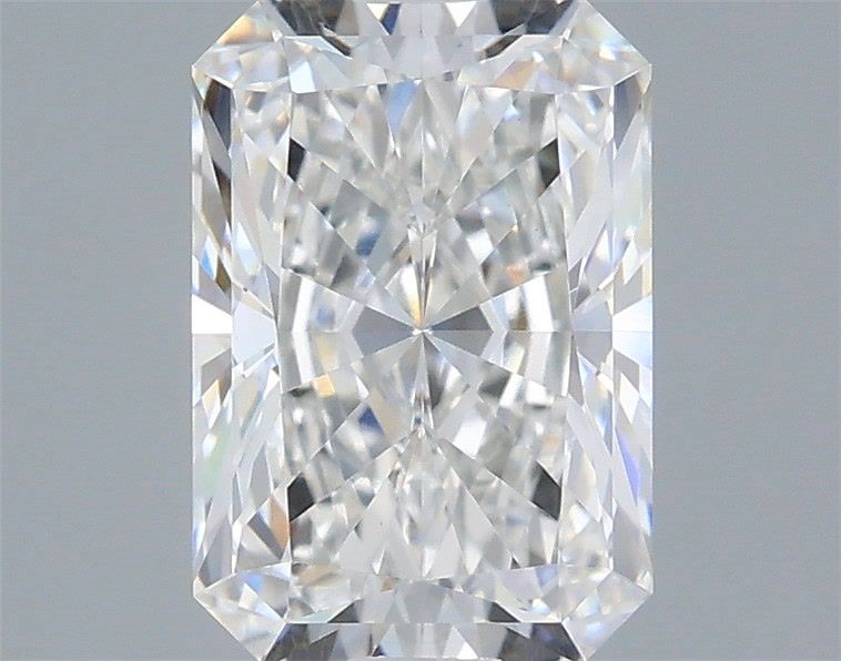 1.57 Carat Radiant Shaped, Excellent Cut, E Color, VVS2 Clarity, IGI Certified Lab Grown Diamond