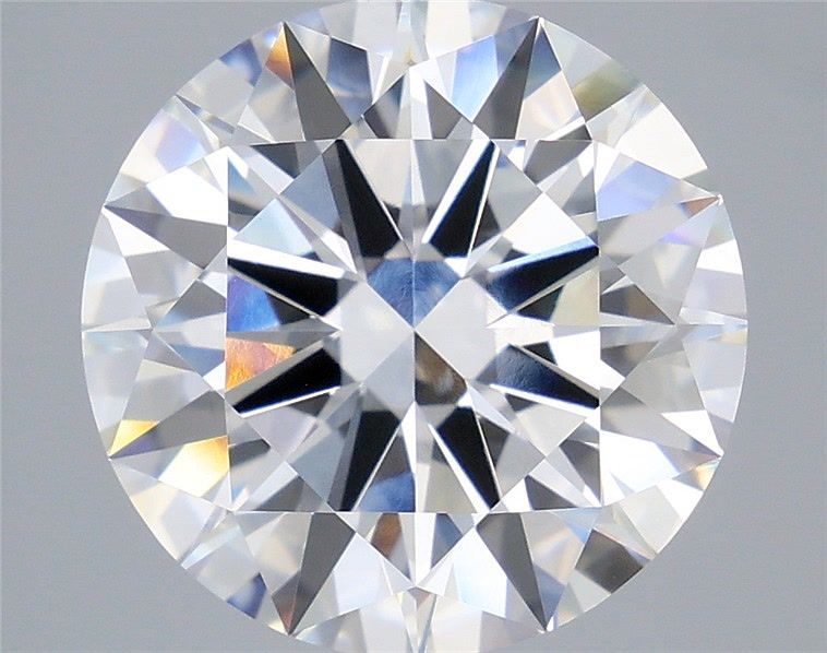 8.08 Carat Round Shaped, Excellent Cut, F Color, VVS2 Clarity, IGI Certified Lab Grown Diamond