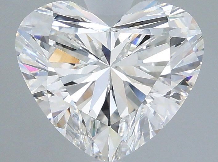 2.58 Carat Heart Shaped, Excellent Cut, F Color, VVS2 Clarity, IGI Certified Lab Grown Diamond
