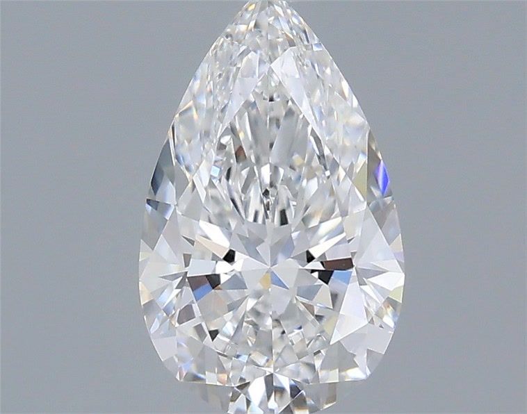 1.10 Carat Pear Shaped, Ideal Cut, D Color, VVS2 Clarity, IGI Certified Lab Grown Diamond