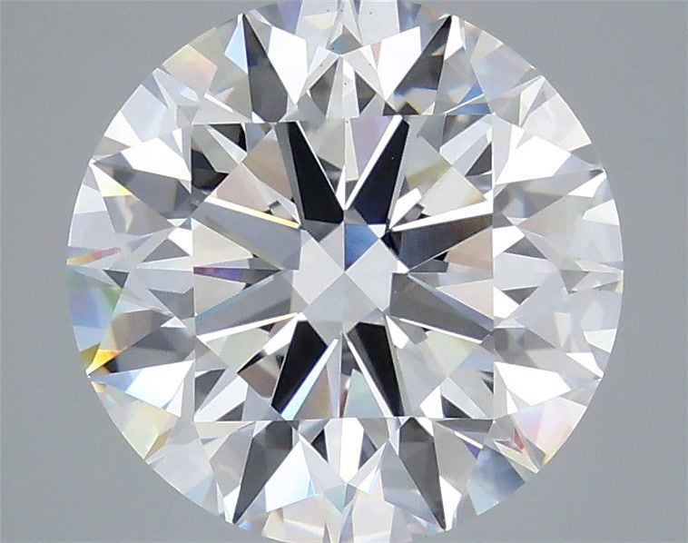 6.07 Carat Round Shaped, Excellent Cut, F Color, VS1 Clarity, IGI Certified Lab Grown Diamond