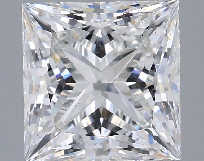 2.59 Carat Princess Shaped, Ideal Cut, E Color, VS2 Clarity, IGI Certified Lab Grown Diamond