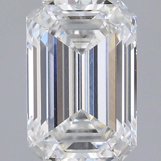 1.59 Carat Emerald Shaped, Ideal Cut, E Color, VVS2 Clarity, IGI Certified Lab Grown Diamond