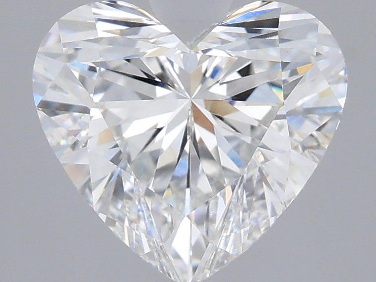 2.57 Carat Heart Shaped, Ideal Cut, D Color, VVS2 Clarity, IGI Certified Lab Grown Diamond