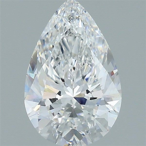 1.58 Carat Pear Shaped, Ideal Cut, D Color, VVS2 Clarity, IGI Certified Lab Grown Diamond
