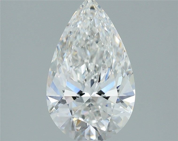 1.58 Carat Pear Shaped, Ideal Cut, D Color, VVS2 Clarity, IGI Certified Lab Grown Diamond