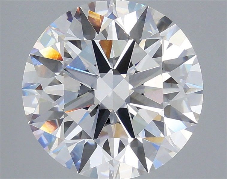 6.07 Carat Round Shaped, Ideal Cut, E Color, VVS2 Clarity, IGI Certified Lab Grown Diamond