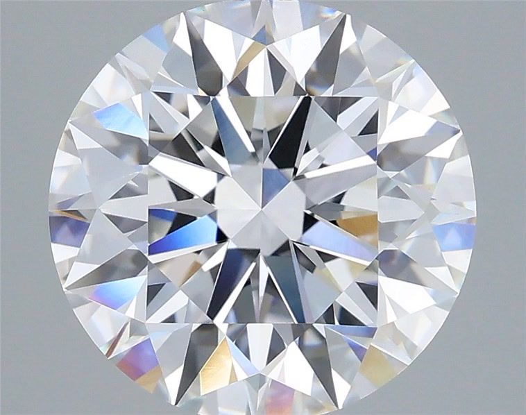 5.09 Carat Round Shaped, Excellent Cut, E Color, VVS2 Clarity, IGI Certified Lab Grown Diamond
