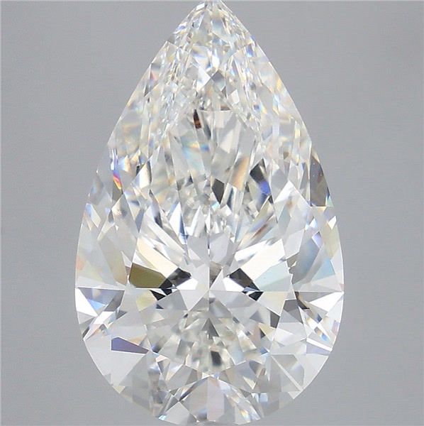 8.53 Carat Pear Shaped, Ideal Cut, F Color, VVS2 Clarity, IGI Certified Lab Grown Diamond