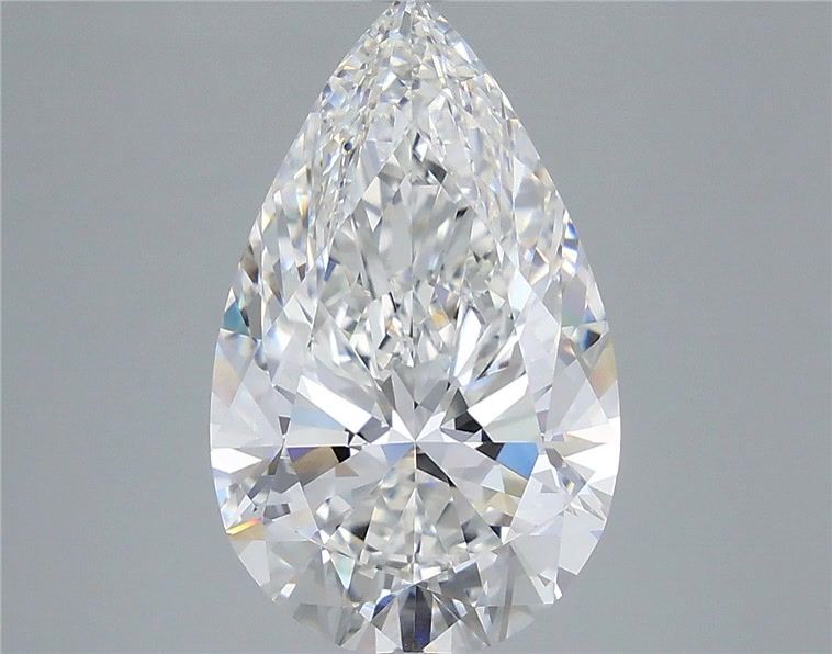 6.51 Carat Pear Shaped, Ideal Cut, E Color, VVS2 Clarity, IGI Certified Lab Grown Diamond