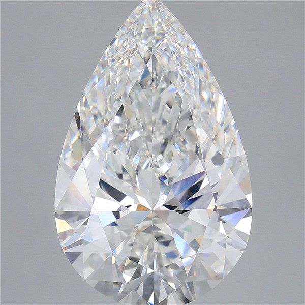 8.08 Carat Pear Shaped, Ideal Cut, E Color, VVS2 Clarity, IGI Certified Lab Grown Diamond