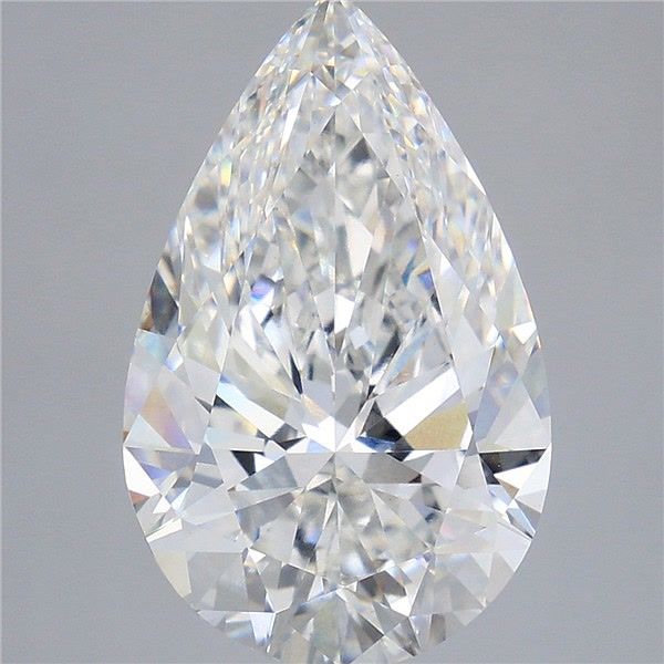 7.53 Carat Pear Shaped, Ideal Cut, E Color, VS1 Clarity, IGI Certified Lab Grown Diamond