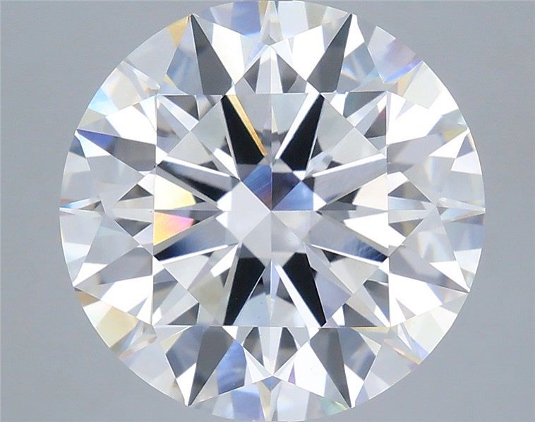 7.09 Carat Round Shaped, Ideal Cut, E Color, VVS2 Clarity, IGI Certified Lab Grown Diamond