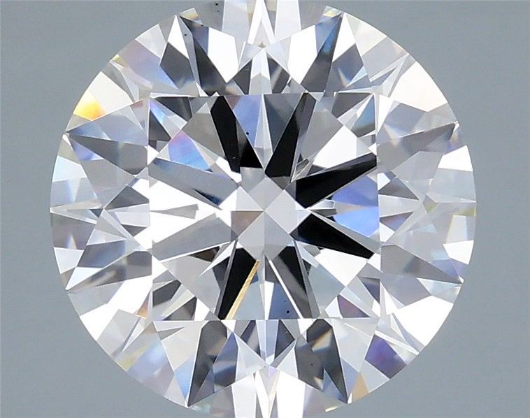 5.54 Carat Round Shaped, Ideal Cut, E Color, VS2 Clarity, IGI Certified Lab Grown Diamond