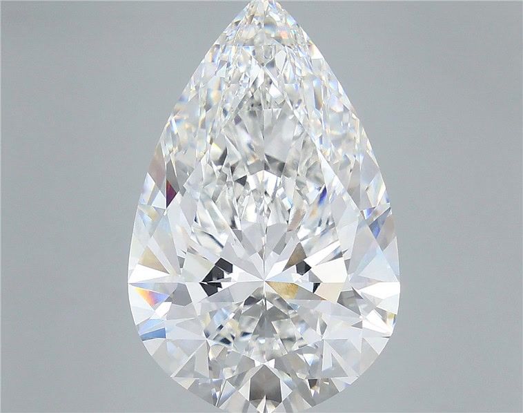 13.08 Carat Pear Shaped, Ideal Cut, F Color, VVS2 Clarity, IGI Certified Lab Grown Diamond