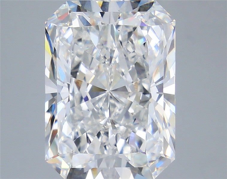 6.54 Carat Radiant Shaped, Excellent Cut, E Color, VS1 Clarity, IGI Certified Lab Grown Diamond