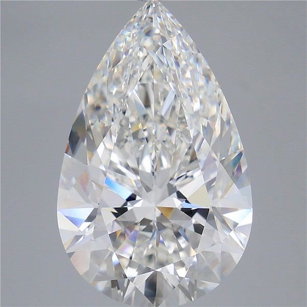 10.56 Carat Pear Shaped, Ideal Cut, F Color, VS1 Clarity, IGI Certified Lab Grown Diamond