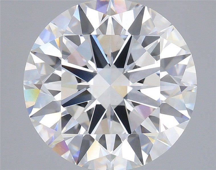 6.07 Carat Round Shaped, Excellent Cut, E Color, VVS2 Clarity, IGI Certified Lab Grown Diamond