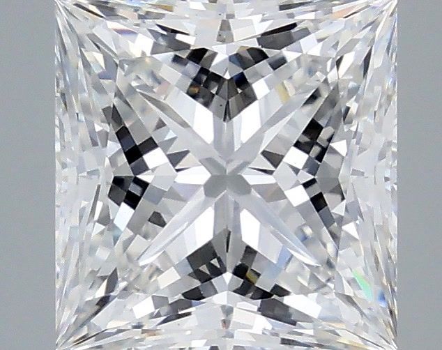 4.07 Carat Princess Shaped, Ideal Cut, E Color, VS1 Clarity, IGI Certified Lab Grown Diamond