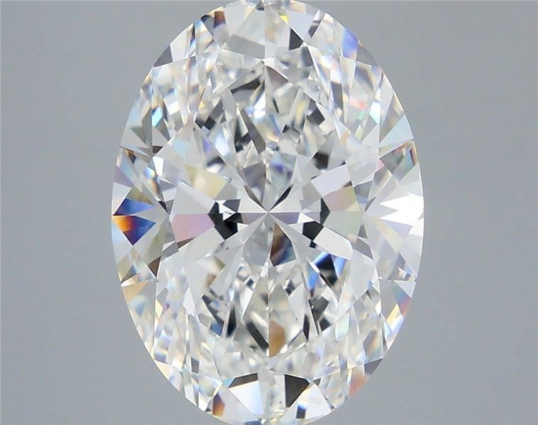 7.06 Carat Oval Shaped, Ideal Cut, F Color, VS1 Clarity, IGI Certified Lab Grown Diamond