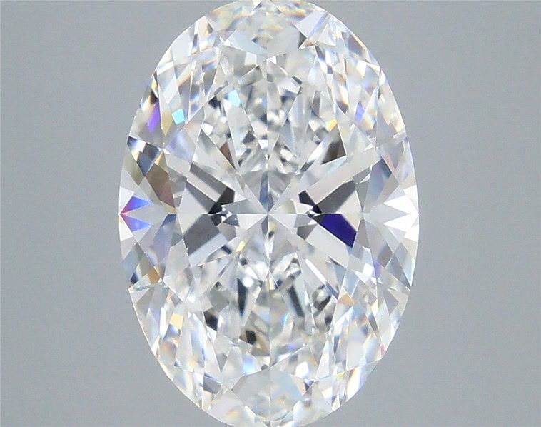5.56 Carat Oval Shaped, Ideal Cut, E Color, VVS2 Clarity, IGI Certified Lab Grown Diamond
