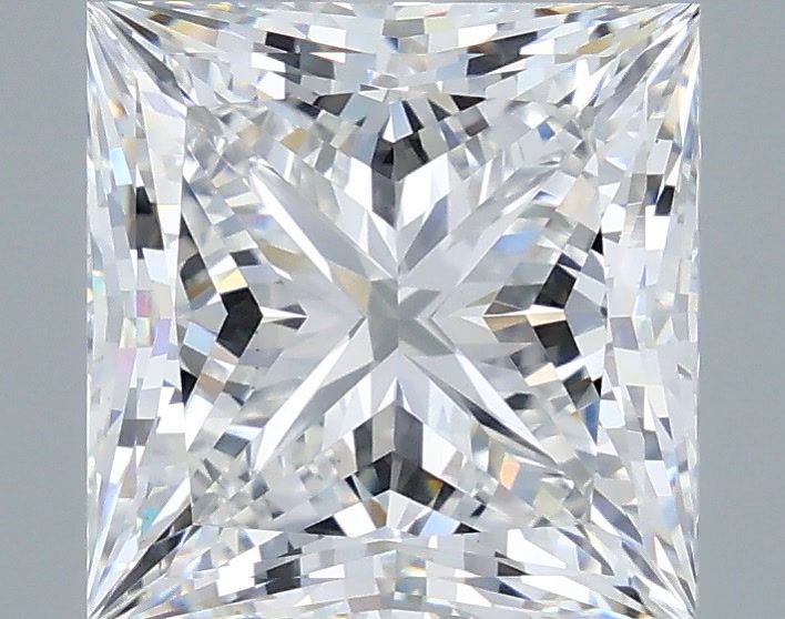 5.10 Carat Princess Shaped, Ideal Cut, E Color, VS1 Clarity, IGI Certified Lab Grown Diamond