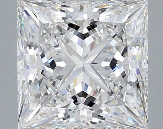 2.60 Carat Princess Shaped, Ideal Cut, E Color, VVS2 Clarity, IGI Certified Lab Grown Diamond