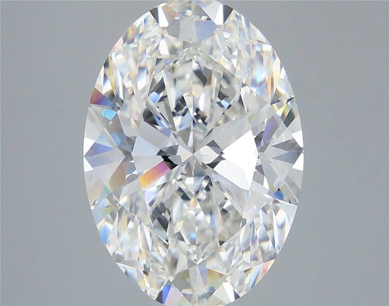 7.02 Carat Oval Shaped, Ideal Cut, F Color, VVS2 Clarity, IGI Certified Lab Grown Diamond