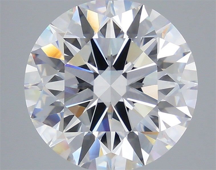 5.09 Carat Round Shaped, Ideal Cut, F Color, VVS2 Clarity, IGI Certified Lab Grown Diamond
