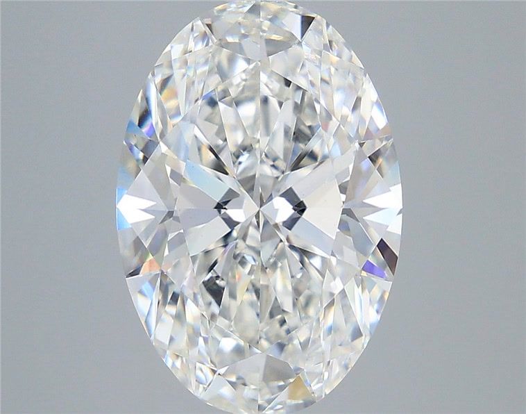 6.04 Carat Oval Shaped, Ideal Cut, F Color, VVS2 Clarity, IGI Certified Lab Grown Diamond