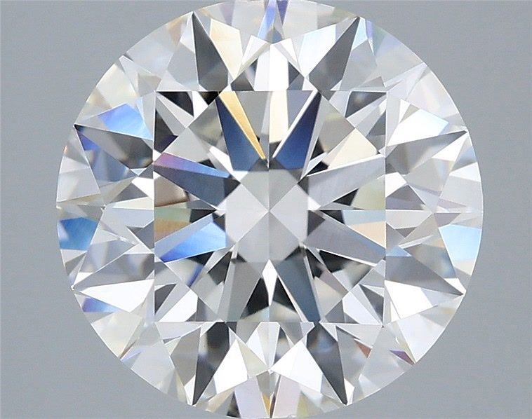 5.10 Carat Round Shaped, Excellent Cut, F Color, VVS2 Clarity, IGI Certified Lab Grown Diamond