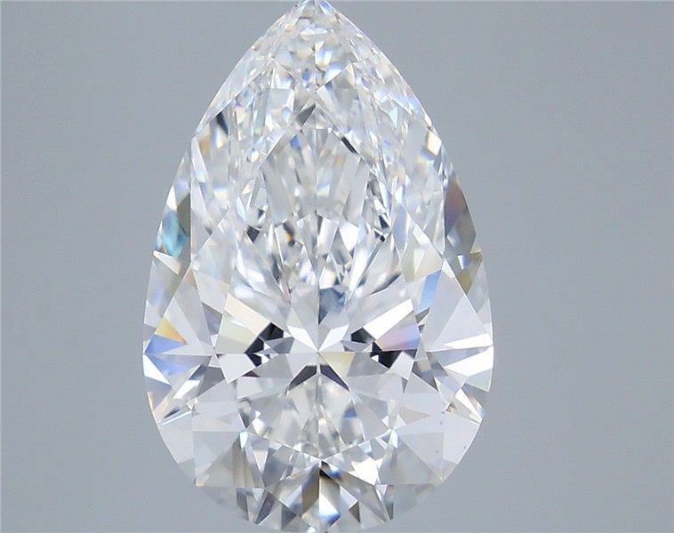 6.51 Carat Pear Shaped, Ideal Cut, E Color, VS1 Clarity, IGI Certified Lab Grown Diamond